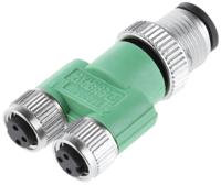 1683549 Phoenix Contact 3 Pole M12 Plug to 6 Pole M8 Socket Adapter