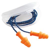 1011239 Honeywell Safety Orange Reusable Corded Ear Plugs, 30dB Rated, 50 Pairs