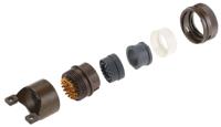 kpt06f18-32p ITT Cannon, KPT, Copper Alloy 32 Way Cable Mount MIL Spec Circular Connector Plug, Pin Contacts,Shell Size 18, Bayonet