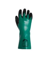 tg6500-10 Traffi TG6500 Black, Green Cotton Glove, Size 10, NBR Coating