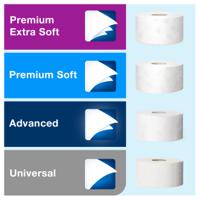 555008 Tork Black Plastic Toilet Roll Dispenser, 132mm x 275mm x 345mm