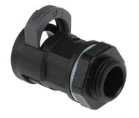 bvnv-m162 PMA Straight, Conduit Fitting, 12mm Nominal Size, M16, PA 6, Black IP68 rating