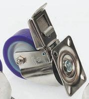35514-fr LAG Braked Swivel Castor Wheel, 300kg Capacity, 125mm Wheel