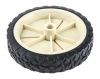 380071 Guitel Hervieu Black, White Rubber Trolley Wheel, 50kg
