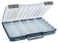 136297 Raaco 25 Cell Blue PC, PP Compartment Box, 55mm x 425mm x 330mm