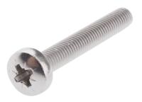 797-6210 RS PRO Pozidriv M5 Pan A2 304 Stainless Steel Machine Screws DIN 7985Z x 35.0mm