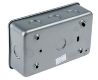 768-3517 RS PRO Grey 2 Gang Plug Socket, 1 Pole Poles, 13A, Type G - British, Indoor Use