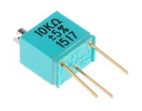y405310k0000j0l 10kΩ, Through Hole Trimmer Potentiometer 0.25W Top Adjust VPG Foil Resistors, 1240