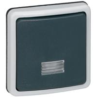 090480 Legrand Grey Push Button Light Switch, 1 Way