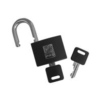 195-8229 RS PRO Key Aluminium, Steel Padlock, Keyed Alike, 6mm Shackle, 43mm Body