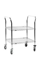 40-010-0005 EUROSTAT 2 Shelf Trolley Trolley, 460x760x1030mm, 200kg Load