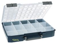 136310 Raaco 15 Cell Blue Compartment Box, 79mm x 413mm x 330mm