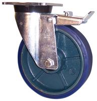 37405fr LAG Braked Swivel Castor Wheel, 350kg Capacity, 100mm Wheel