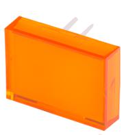 745-2580 RS PRO Orange Rectangular Push Button Lens for Use with SD16 Series