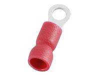 178-8674 RS PRO Insulated Ring Terminal, 4.3mm Stud Size, 0.5mm² to 1.5mm² Wire Size, Red