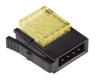 37104-b122-00e-mb 3M 4-Way IDC Connector Plug for Cable Mount, 1-Row