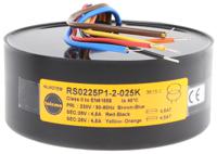 0225p1-2-025k Nuvotem Talema 230V ac, 2 x 25V ac Toroidal Transformer, 225VA 2 Output
