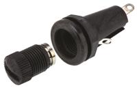fx0296 Bulgin 6.3A Panel Mount Fuse Holder for 5 x 20mm Fuse, 1P, 250V ac