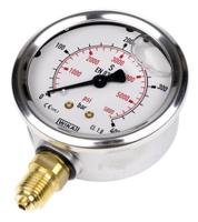 9626969 WIKA G 1/4 Analogue Pressure Gauge 400bar Bottom Entry 63mm Outside Diameter, UKAS