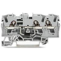 2004-13111000-400 WAGO 2004-1311/1000-400 TOPJOB S Series Grey, 4mm², 1-Level, Push In Termination
