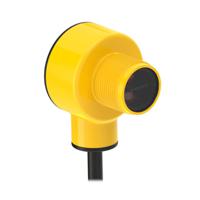 t18-2vndl-2m Banner Visible Red LED Photoelectric Sensor, Barrel Sensor, 750 mm Detection Range