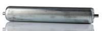 3-842-525-738 Bosch Rexroth Galvanized Steel Round Conveyor Roller 40mm Dia. x 325mm L, 500N Load Capacity, 8mm Spindle, 346mm