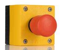 216524-m22-pvkc02iy Eaton RMQ Titan M22 Series Pull Release Emergency Stop Push Button, Surface Mount, 2NC, IP66, IP69