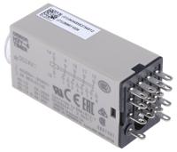 h3y-4-dc24-10s Omron H3Y-4 Series DIN Rail, Surface Mount Timer Relay, 24V dc, 4-Contact, 0.5 → 10s, 1-Function, 4PDT