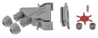 1689129 Phoenix Contact VS-15SET-STD Series Polyamide 45 ° D Sub Backshell, 15 Way