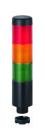 69821074 Werma Kompakt 37 Series Red/Green/Yellow Signal Tower, 3 Lights, 12 V