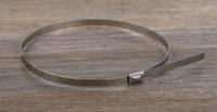 123-5037 RS PRO Cable Tie, Roller Ball, 360mm x 4.6 mm, Silver Stainless Steel, Pk-100