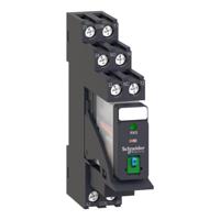 rxg22bdpv Schneider Electric Harmony Relay RXG Series Interface Relay, DIN Rail Mount, 24V dc Coil, DPDT, 5A Load