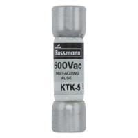 ktk-5 Eaton 5A F Melamine Cartridge Fuse, 10 x 38mm