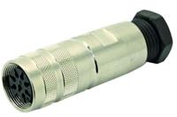 c09111d0060012 Amphenol Industrial, C091 6 Pole M16 Din, DIN EN 61076-2-106, 7A, 300 V IP67, Screw Coupling, Female, Cable Mount