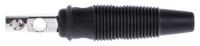930726100 Hirschmann Test & Measurement Black Male Banana Plug, 4 mm Connector, Screw Termination, 16A, 60V dc, Nickel Plating
