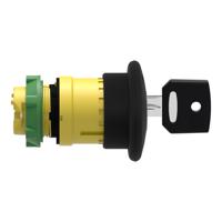 zb5as12 Schneider Electric Harmony XB5 Series Black Key Release Push Button Head, 22mm Cutout, IP66, IP67, IP69K