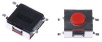 dtsmw69rv APEM Red Button Tactile Switch 50 mA @ 12 V dc