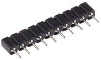 310-87-110-01-640101 10 Way Preci-Dip Straight Through Hole 2.54mm SIL Socket, Solder, 3A 100 V ac, 150 V dc
