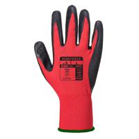 a174r8r-9 Portwest A174 flex grip Red Polyester Polyester Gripper Gloves, Size 9, Latex Coating