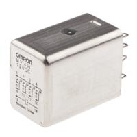 my4h-12vdc Omron Panel Mount Power Relay, 12V dc Coil, 3A Switching Current, 4PDT