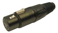 208-0618 RS PRO Cable Mount XLR Connector, Female, 5 Way, Silver Plating