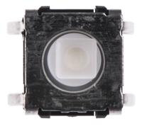 b3w-1050 Plunger Tactile Switch, SPST 50 mA @ 24 V dc 3.9mm Through Hole