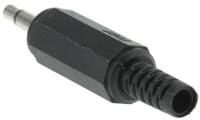 1532-06 Lumberg Jack Connector 3.5 mm Cable Mount Mono Plug, 2Pole 1A