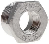 499-3530 RS PRO Stainless Steel Pipe Fitting Hexagon Bush, Male R 1in x Female G 1/2in