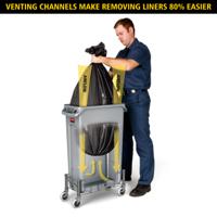 1971258 Rubbermaid Commercial Products Rubbermaid 60L Grey Polyethylene Waste Bin