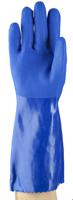 14663100 Ansell 14-663 Blue Polyvinyl Chloride Liquid/Oil Repellent Gloves, Size 10, Polyvinyl Chloride Coating