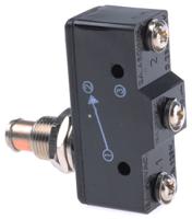 797-2536 RS PRO Spring Plunger Micro Switch, Screw Terminal, 15 A @ 250 V ac, SP-CO