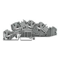 2005-7642 WAGO  TOPJOB S Series Grey, 4mm², 3-Level, Push-In Cage Clamp Termination