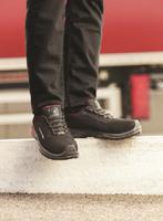rills30nr41 LEMAITRE SECURITE RILEY LOW Unisex Black, Red Aluminium Toe Capped Safety Trainers, UK 7, EU 41