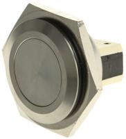 mp0038 Bulgin Push Button Switch, Momentary, Panel Mount, 25.8mm Cutout, SPST, 250V ac, IP66